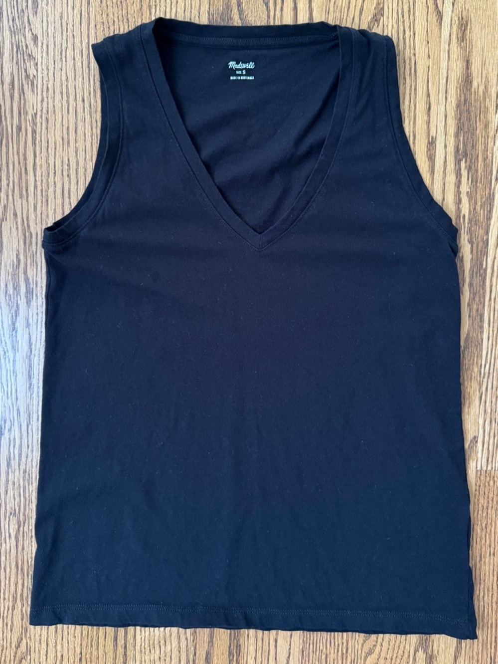Madewell Black V-Neck Tank Top